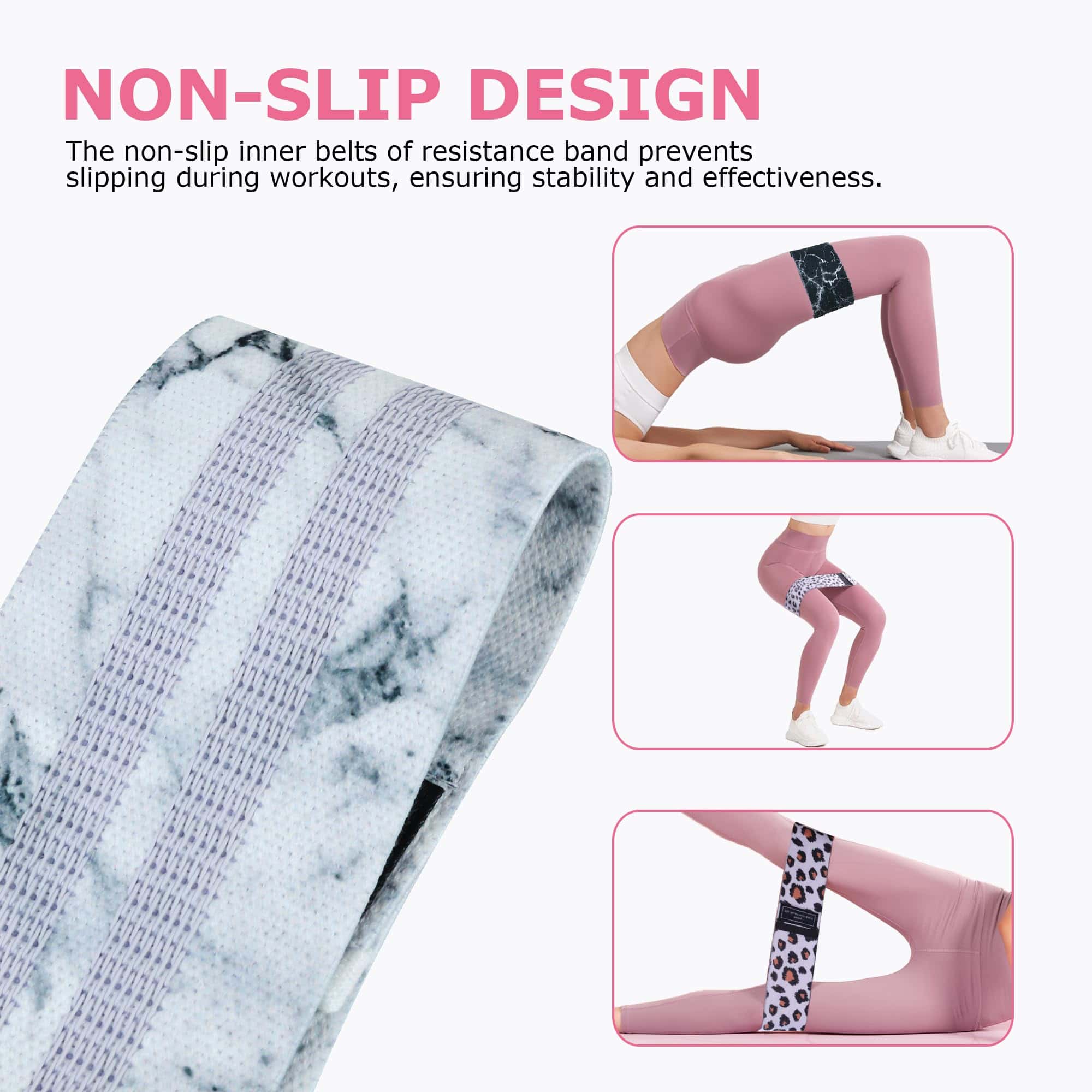 Bandas de cadera KRIXAM, 3 niveles de resistencia, Bandas - Imagen 5