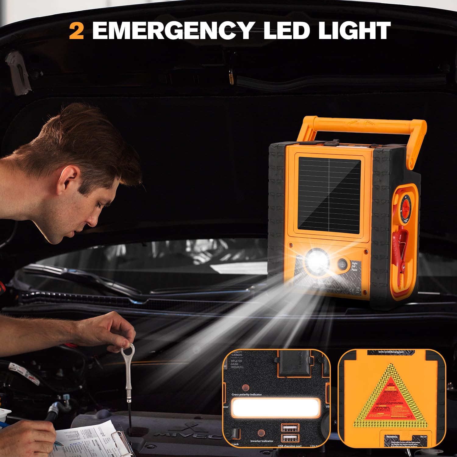 Arrancador de 2000 Amperios con Compresor de Aire, acetek - Imagen 7