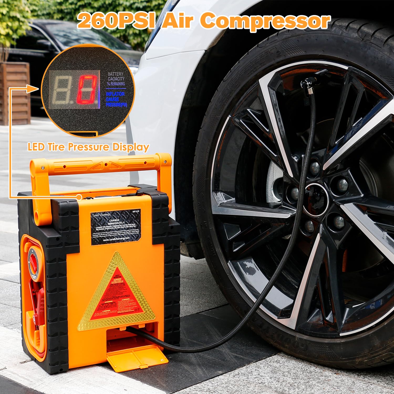 Arrancador de 2000 Amperios con Compresor de Aire, acetek - Imagen 4