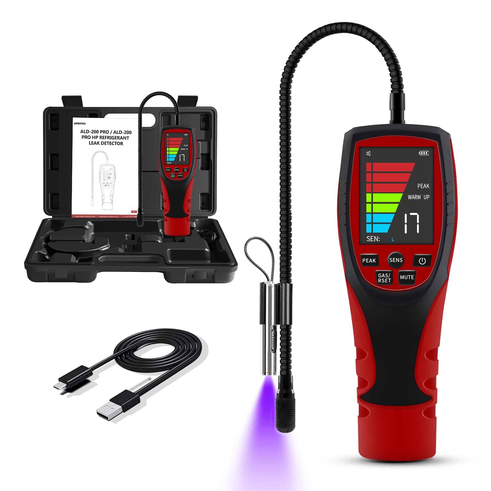 Detector de Fugas de Refrigerante Simbow, ALD-200 PRO