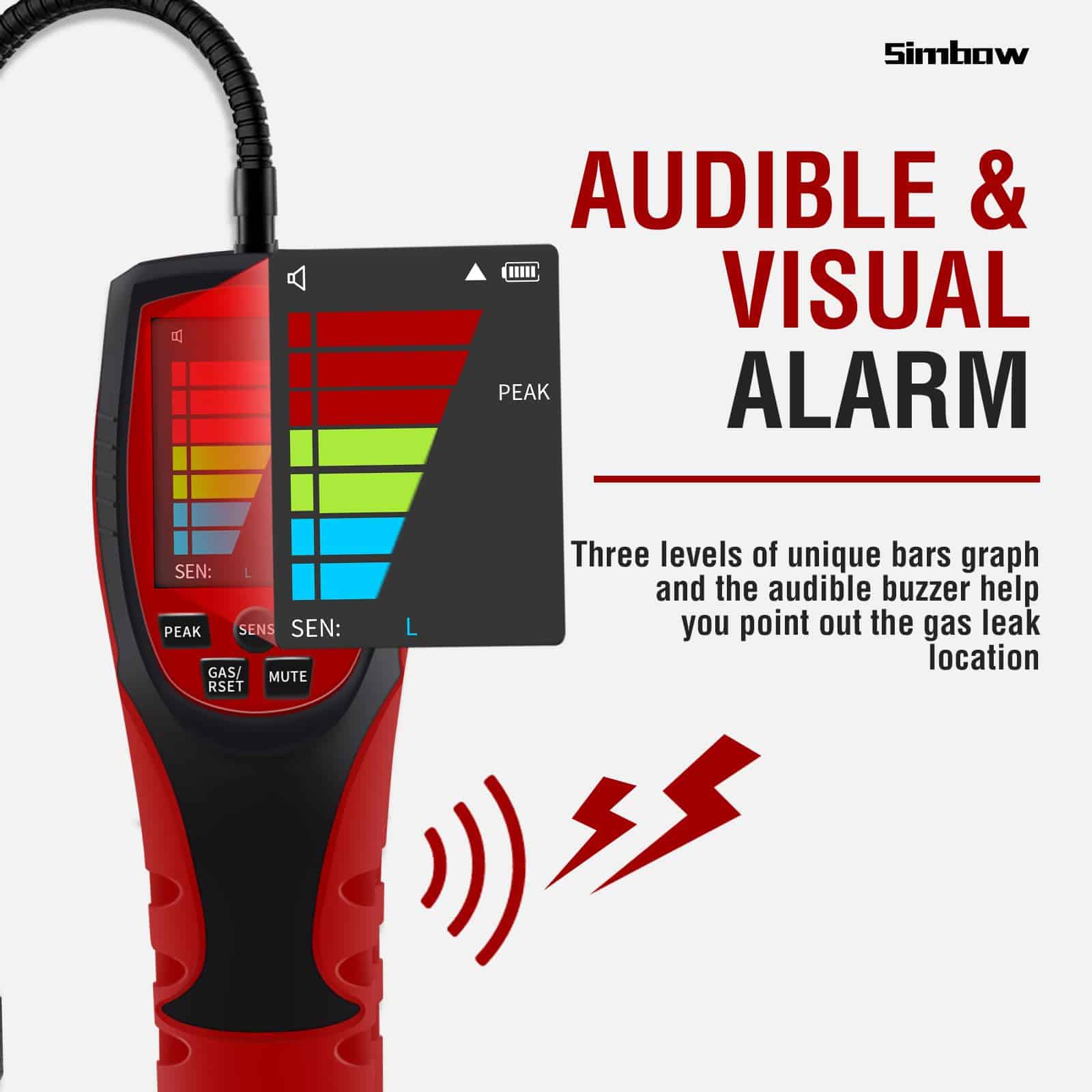 Detector de Fugas de Refrigerante Simbow, ALD-200 PRO - Imagen 4