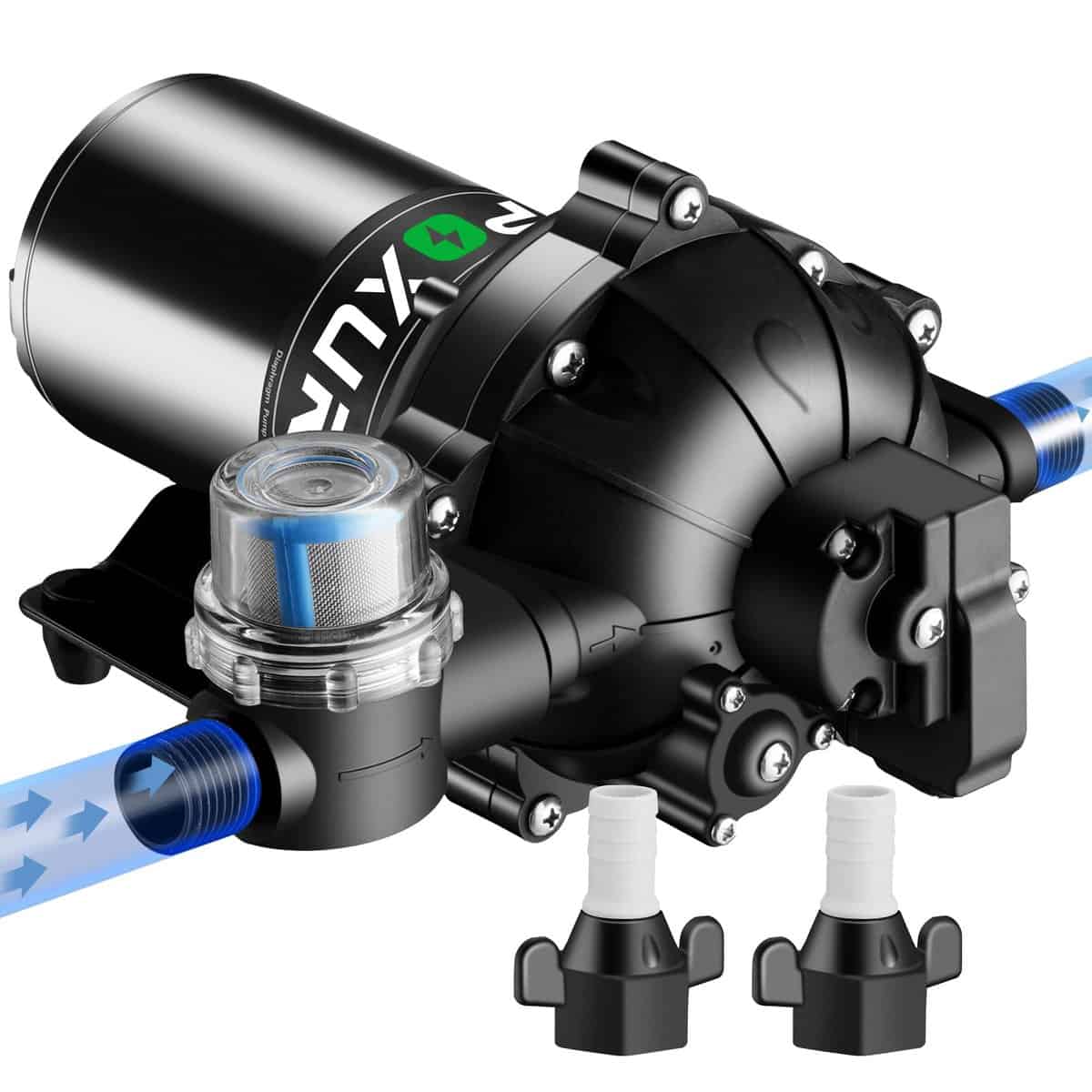 Bomba de agua para RV POXURIO 7GPM, 70 PSI 12V DC,