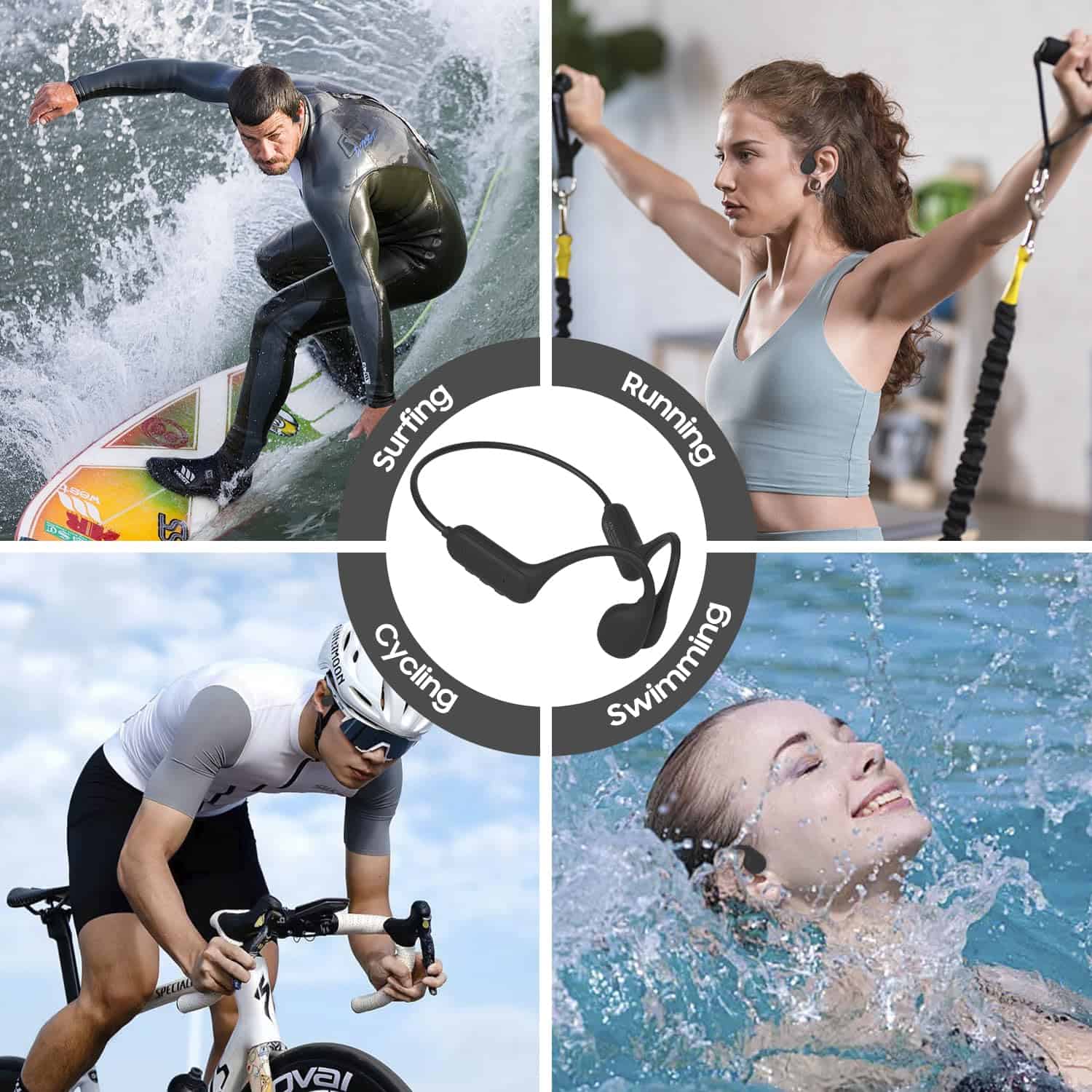 Audífonos inalámbricos de conducción ósea CLEANJOY, - Imagen 8