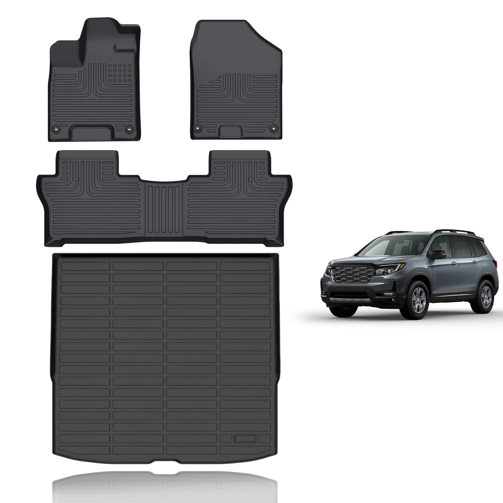 Juego de Tapetes de Piso y Tapete de Carga Wayhigh