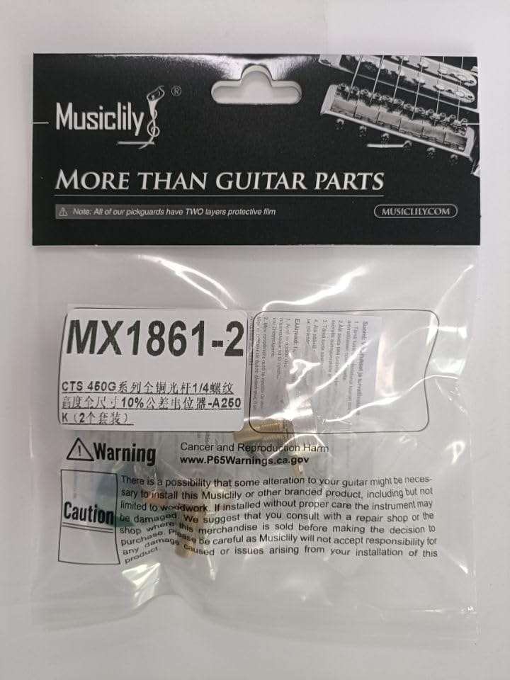 Potenciómetros CTS 450G A250K de latón con eje corto sólido - Imagen 8