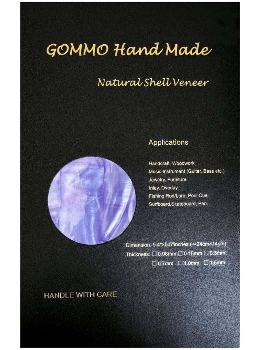 Hojas de Adhesivo de Abulón Natural Gommo para Incrustación - Imagen 6