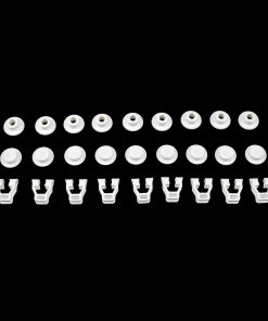 Clip de estante de alambre blanco Fippeddly para