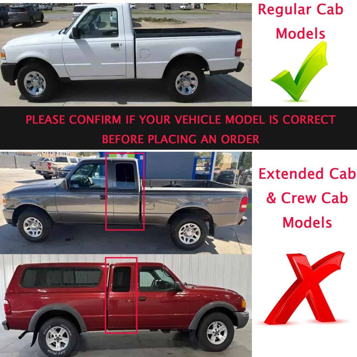 1 Par de Molduras de Techo Mejoradas Compatibles con Ford - Imagen 4
