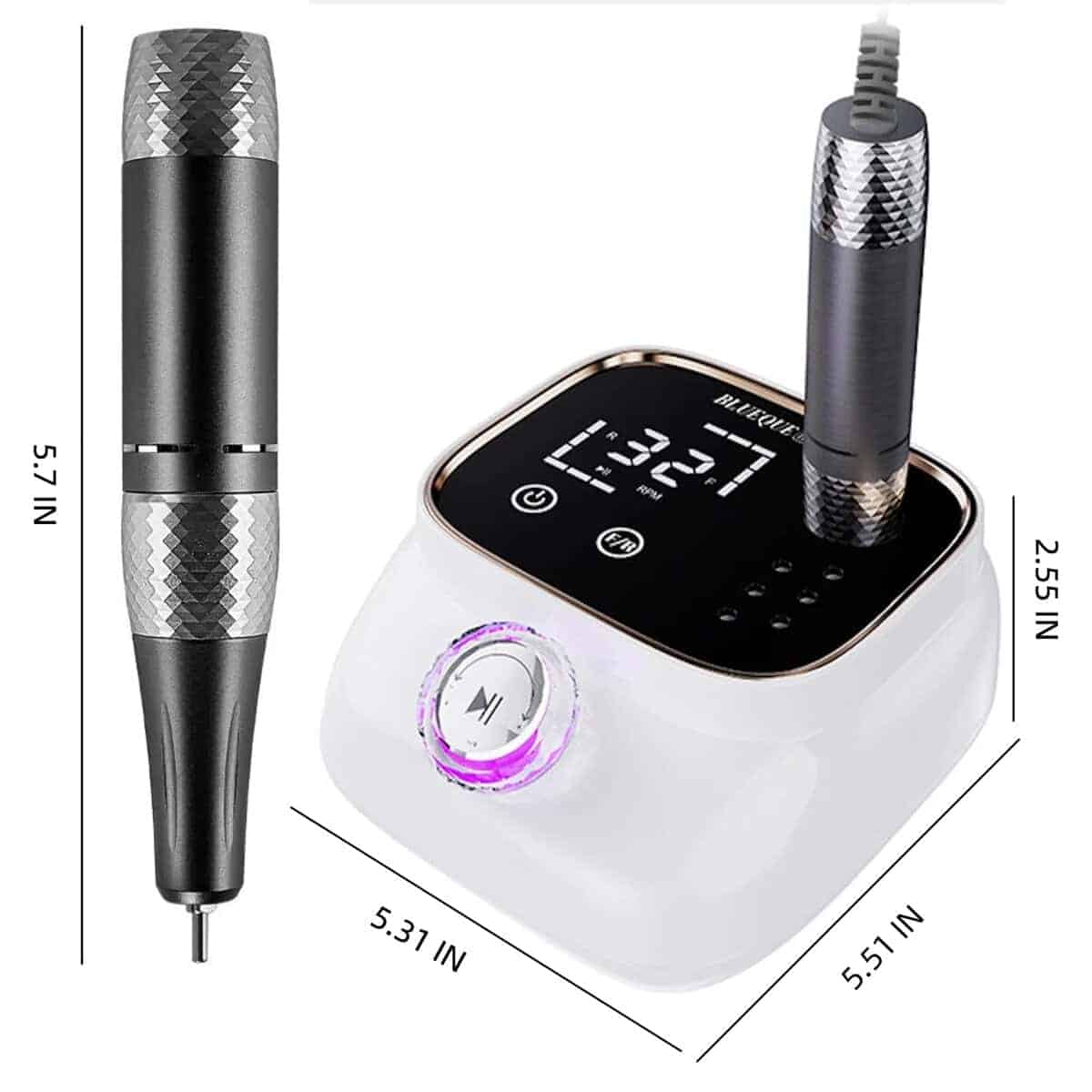 Kit de Taladro y Lima de Uñas Eléctrico Profesional Premium - Imagen 6