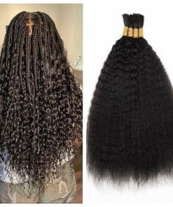 Cabello Trenzado Humano Kinky Straight Sin Trama 100g