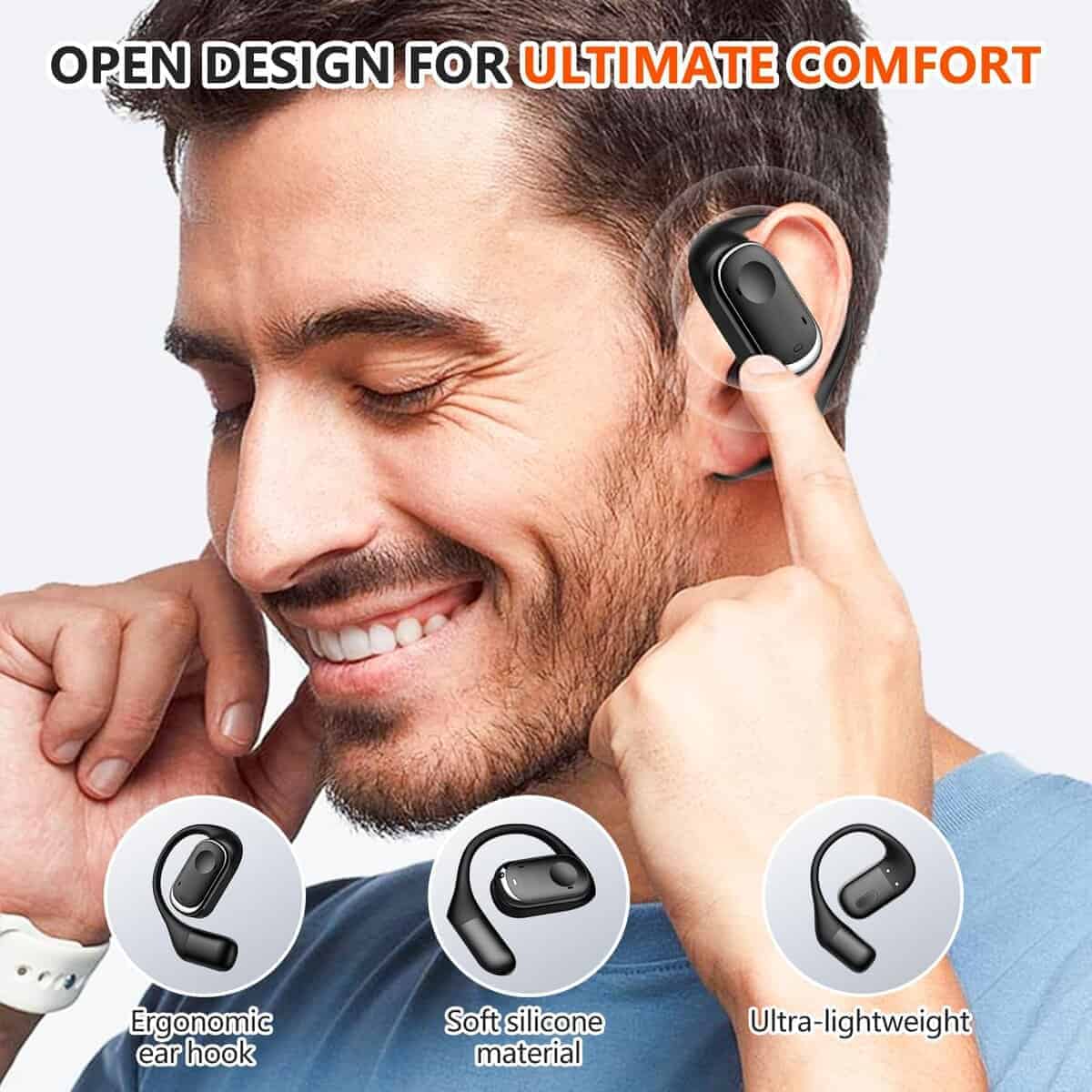 Audífonos de diadema abierta Rosmas, Auriculares - Imagen 3