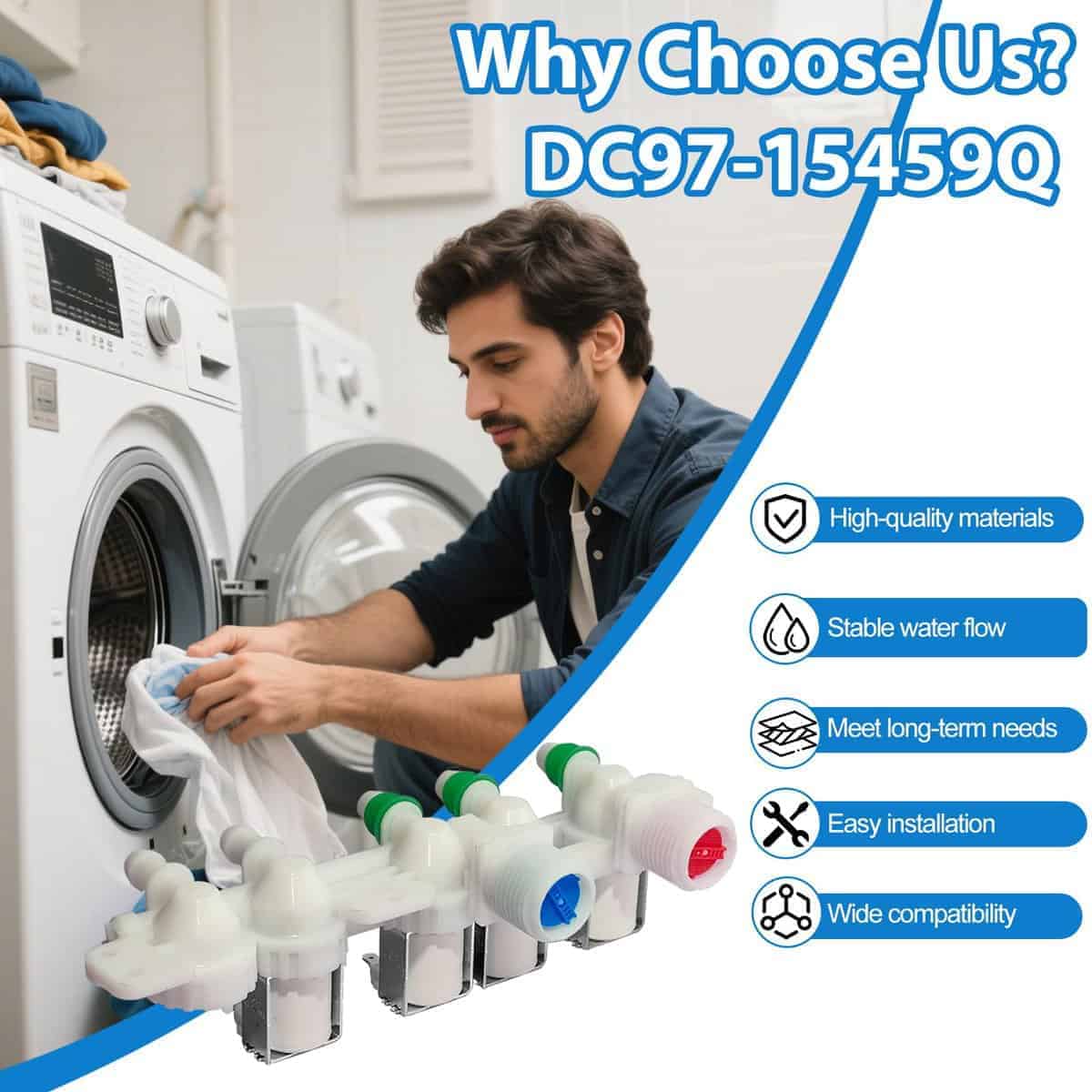 Válvula de Entrada de Agua para Lavadora -s Samsung - Imagen 8