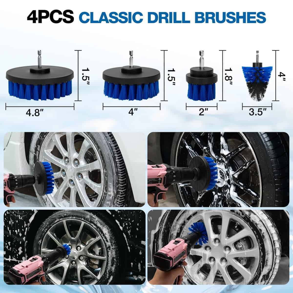 Set de 28 Pinceles para Detallado de Coches SHALL, Kit - Imagen 5