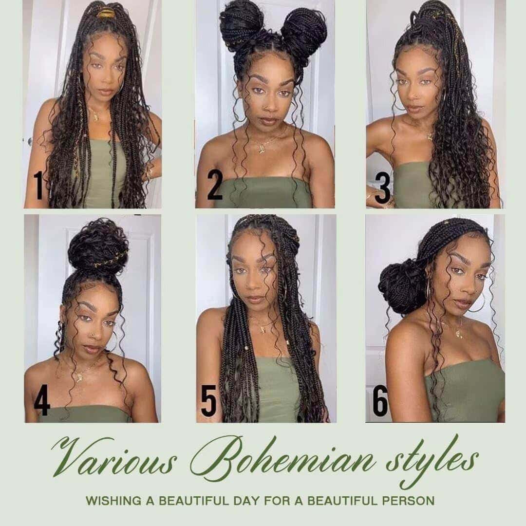 Cabello Humano Rizado Profundo en Bulk para Trenzar - Imagen 9