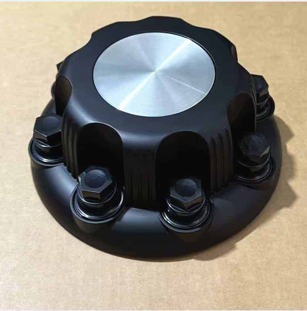 Set de 4 tapas para rueda de 16" 8 Lugs Negro para Chevy - Imagen 4