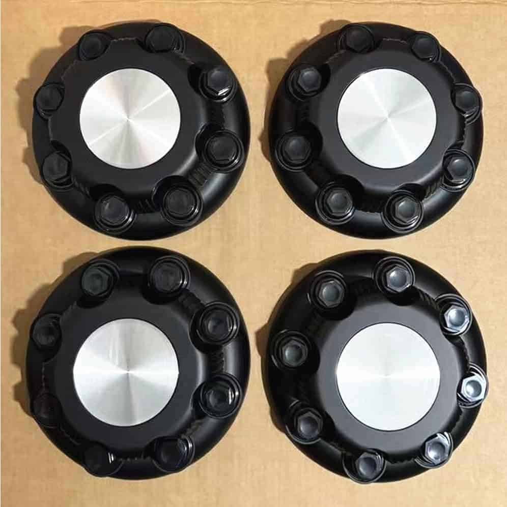 Set de 4 tapas para rueda de 16" 8 Lugs Negro para Chevy