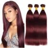 Paquetes de Cabello Humano Recto Borgoña 28 30 32 Pulgadas