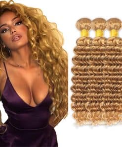 #27 Paquetes de Cabello Humano Ondulado en Agua 22 24 26