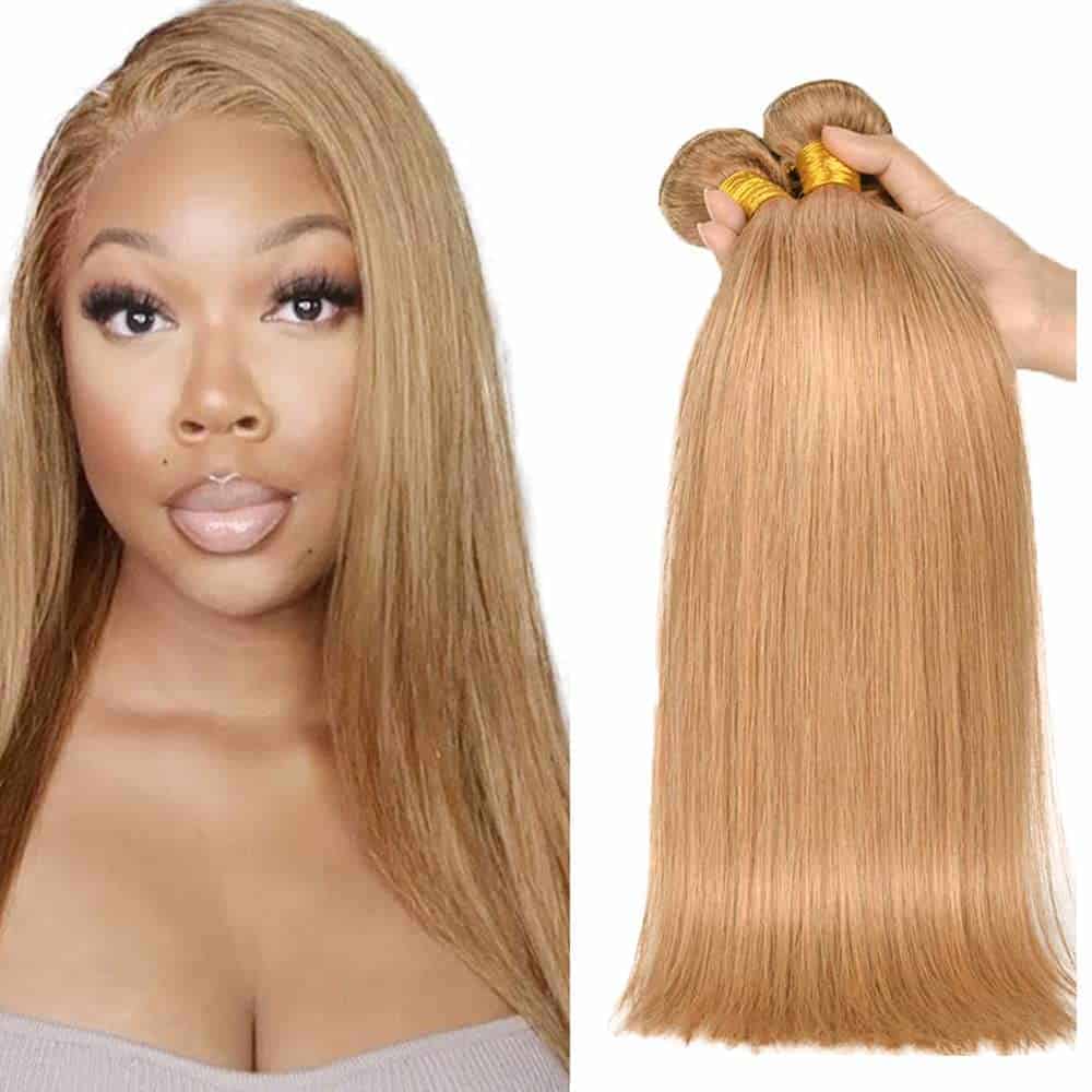 #27 Mechones de Cabello Humano Recto 20 22 24 Pulgadas 3