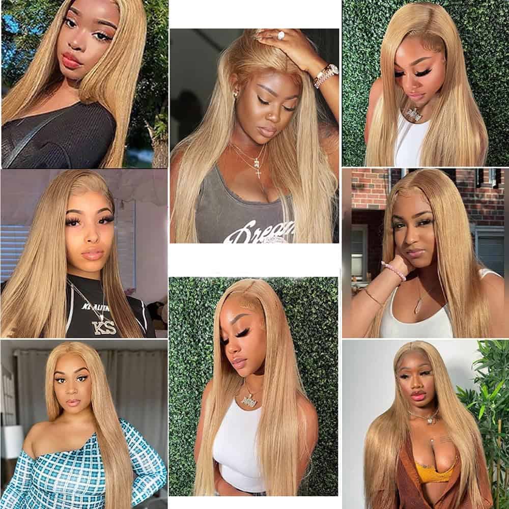 #27 Mechones de Cabello Humano Liso 18 20 22 Pulgadas 3 - Imagen 3