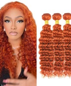 #350 Mechones de Cabello Humano Onda Profunda 20 22 24