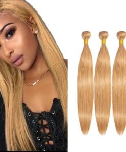 #27 Mechones de Cabello Humano Liso 18 20 22 Pulgadas 3