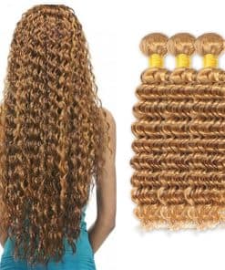 #27 Mechones de Cabello Humano en Onda de Agua 18 20 22