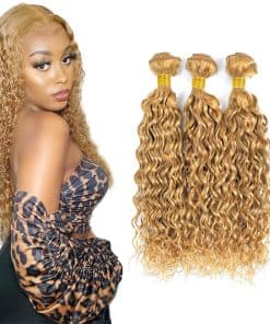 #27 Paquetes de Cabello Humano Onda de Agua 20 22 24