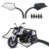 Espejos universales para motocicleta negro 8mm 10mm Diseño