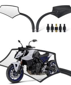Espejos universales para motocicleta negro 8mm 10mm Diseño
