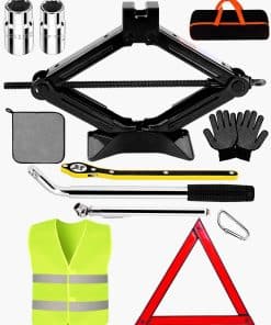 Gato de tijera de 1.5 toneladas en el kit de emergencia en