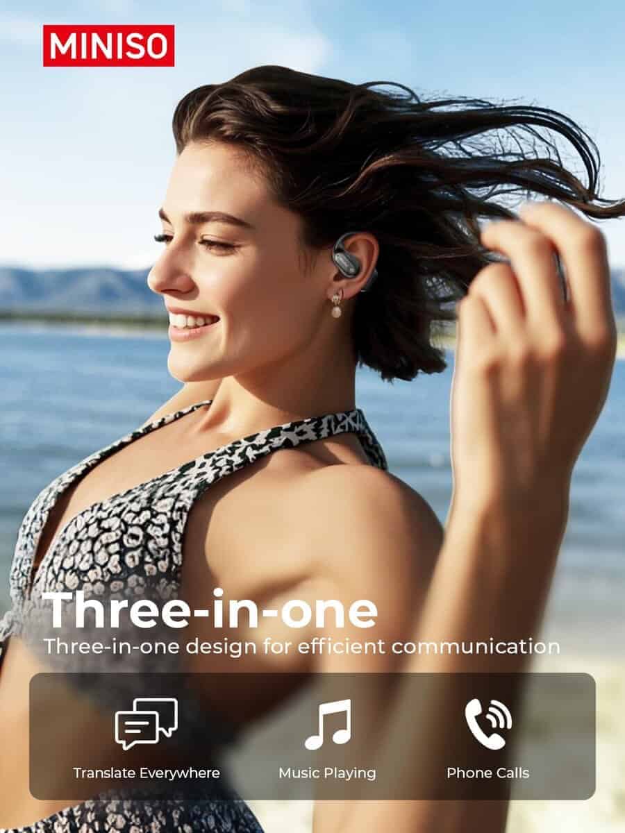 MINISO Auriculares Traductores de Idiomas, Auriculares de - Imagen 8