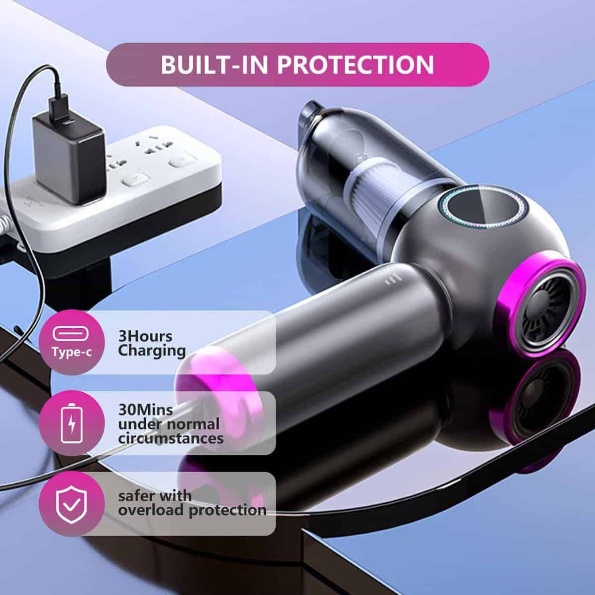 Aspiradora Portátil Inalámbrica para Detallado de Coches, - Imagen 7