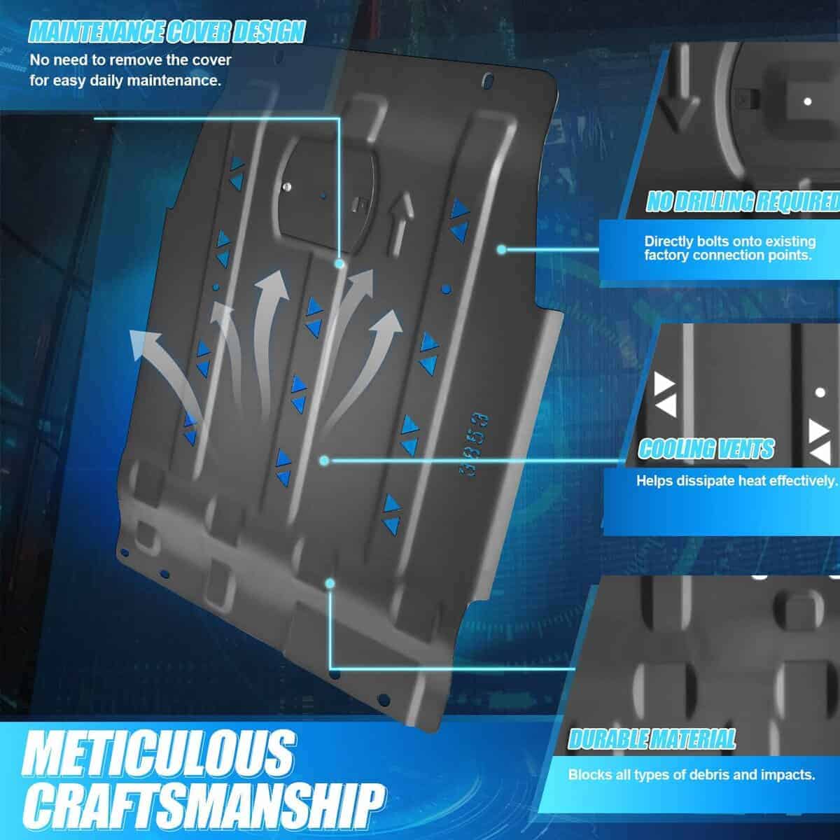 Placa de Protección de Transmisión Compatible con Ford F150 - Imagen 7