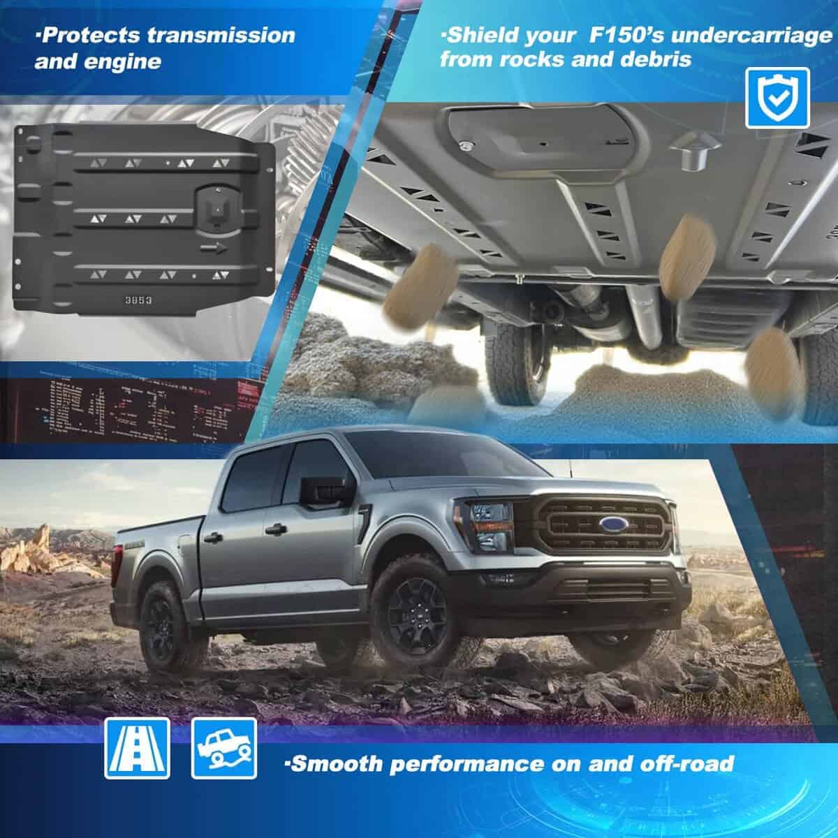 Placa de Protección de Transmisión Compatible con Ford F150 - Imagen 5