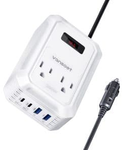 Inversor de corriente para automóvil de 200W -Blanco