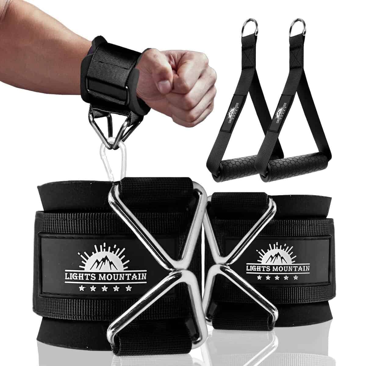 Set de Manijas de Gimnasia y Puños de Muñeca Lights