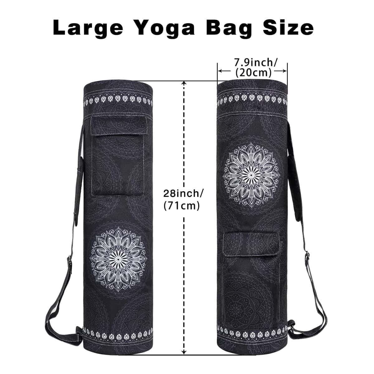 Bolso para Colchoneta de Yoga con Cierre Completo y Correa - Imagen 3