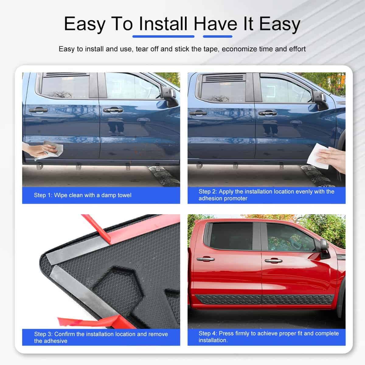 CZmenghe Molding Trim de Puerta Compatible con Chevy - Imagen 7