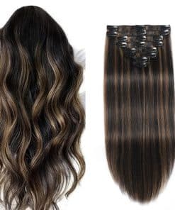 Extensiones de Cabello Clip en Cabello Humano Real, Clip