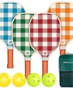 Set de 4 Paletas de Pickleball Aprobadas por USAPA con 4