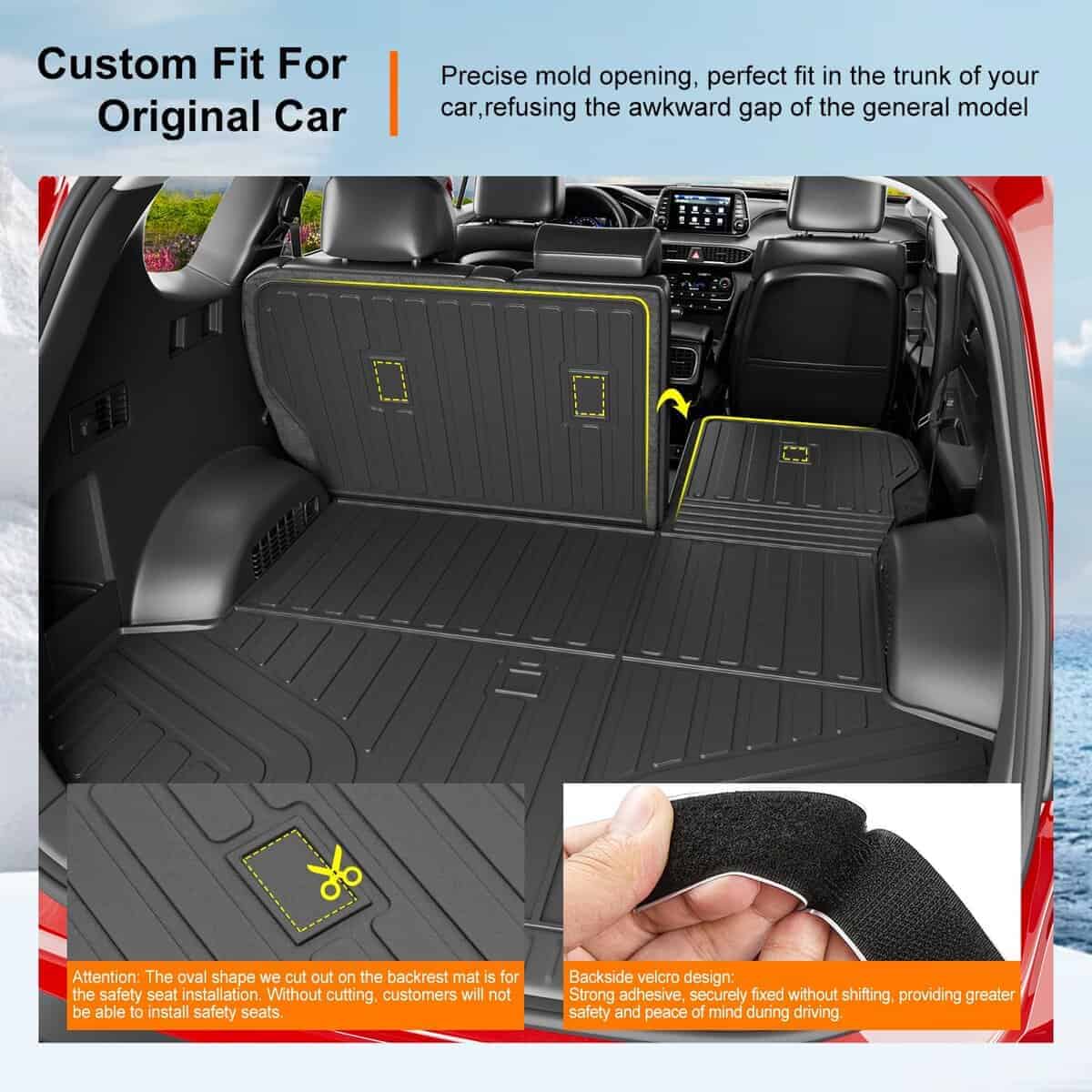 Tapete de Carga Compatible con Santa Fe 2019-2020 - Imagen 3