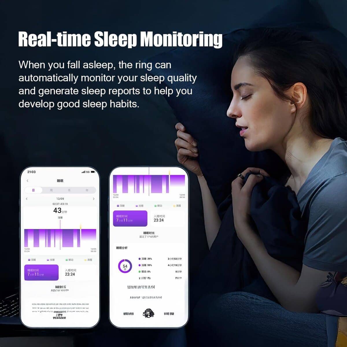 Anillo Inteligente Qjijolz para Mujeres -Plata - Imagen 3