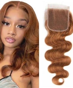 #30 Cierre de Encaje 4X4 Cabello Virgen Brasileño Onda