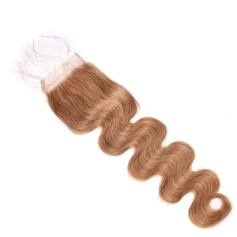 -#27 Color 4x4 HD Cierre de Encaje Onda de Cuerpo - Imagen 7