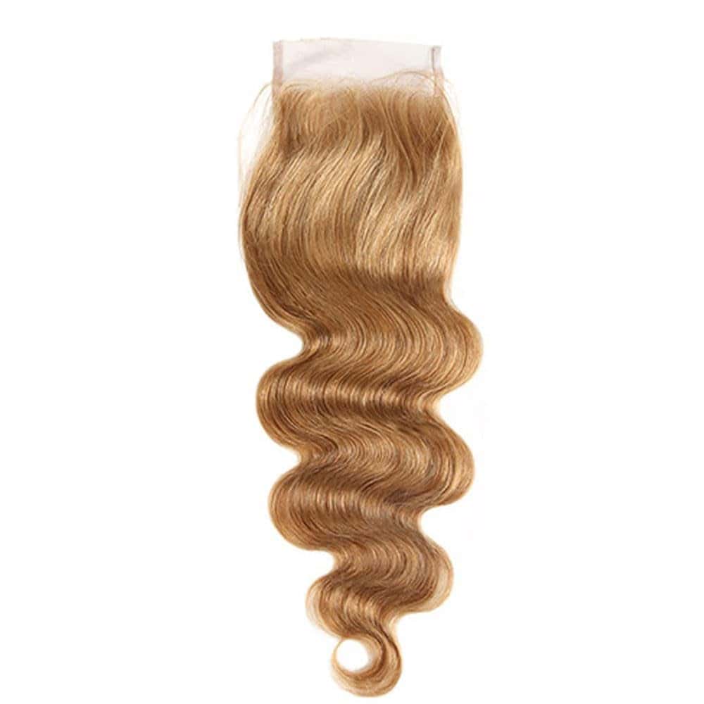 -#27 Color 4x4 HD Cierre de Encaje Onda de Cuerpo - Imagen 9