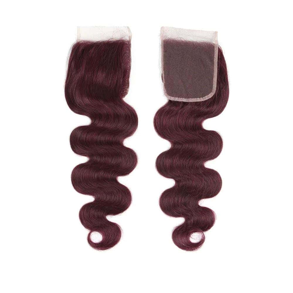 #99j Cierre de Encaje Rojo Vino 4X4 HDTransparente Frente - Imagen 9