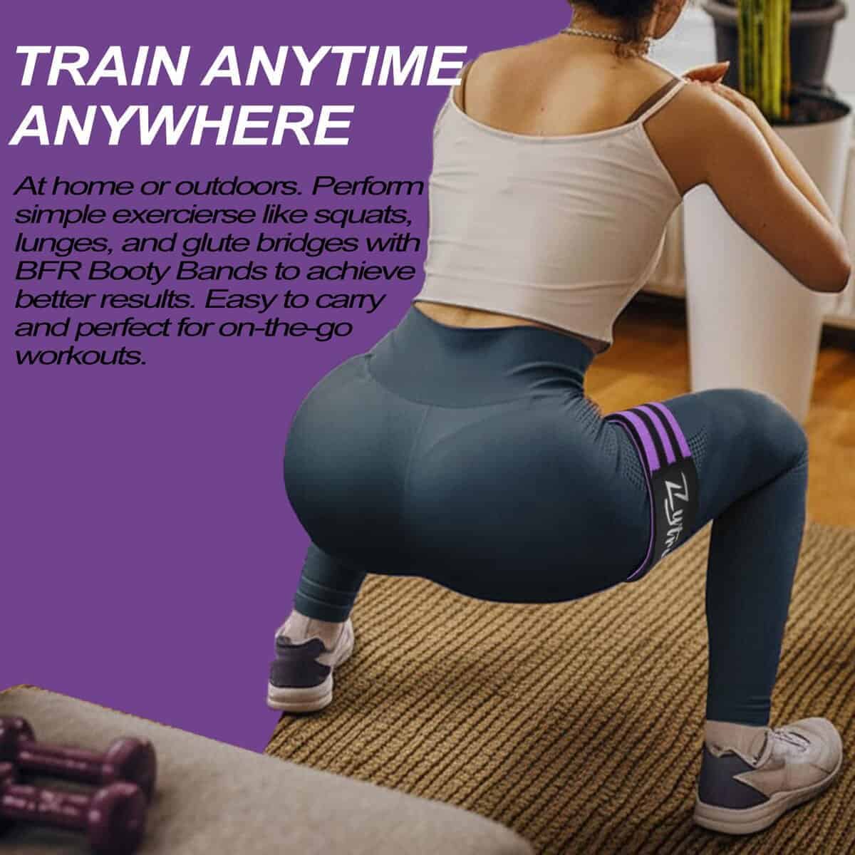 Bandas de Oclusión BFR para Mujeres Piernas Glúteos Cadera, - Imagen 6