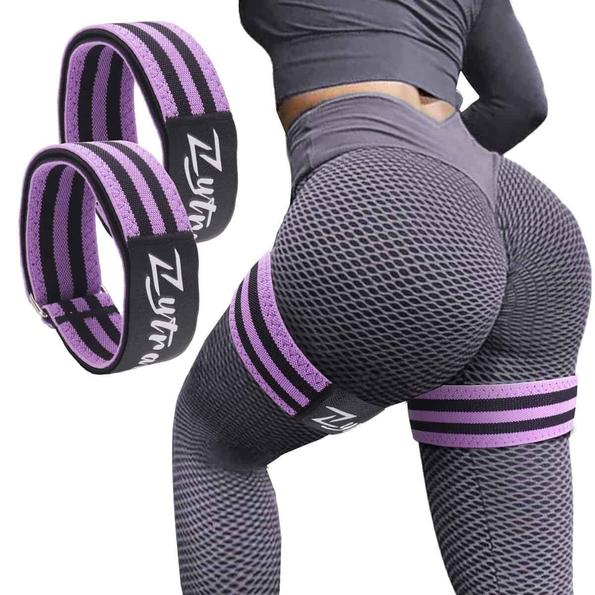 Bandas de Oclusión BFR para Mujeres Piernas Glúteos Cadera,