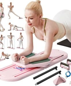 Set de Tabla de Pilates y Máquina Reformadora -Rosa